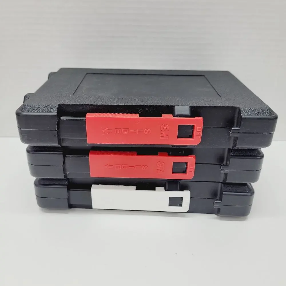 3M VHS T120 T90 Video Cassette Empty Hard Locking Storage Case Black Lot of 3